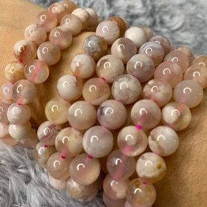 Flower Agate Beaded Bracelets